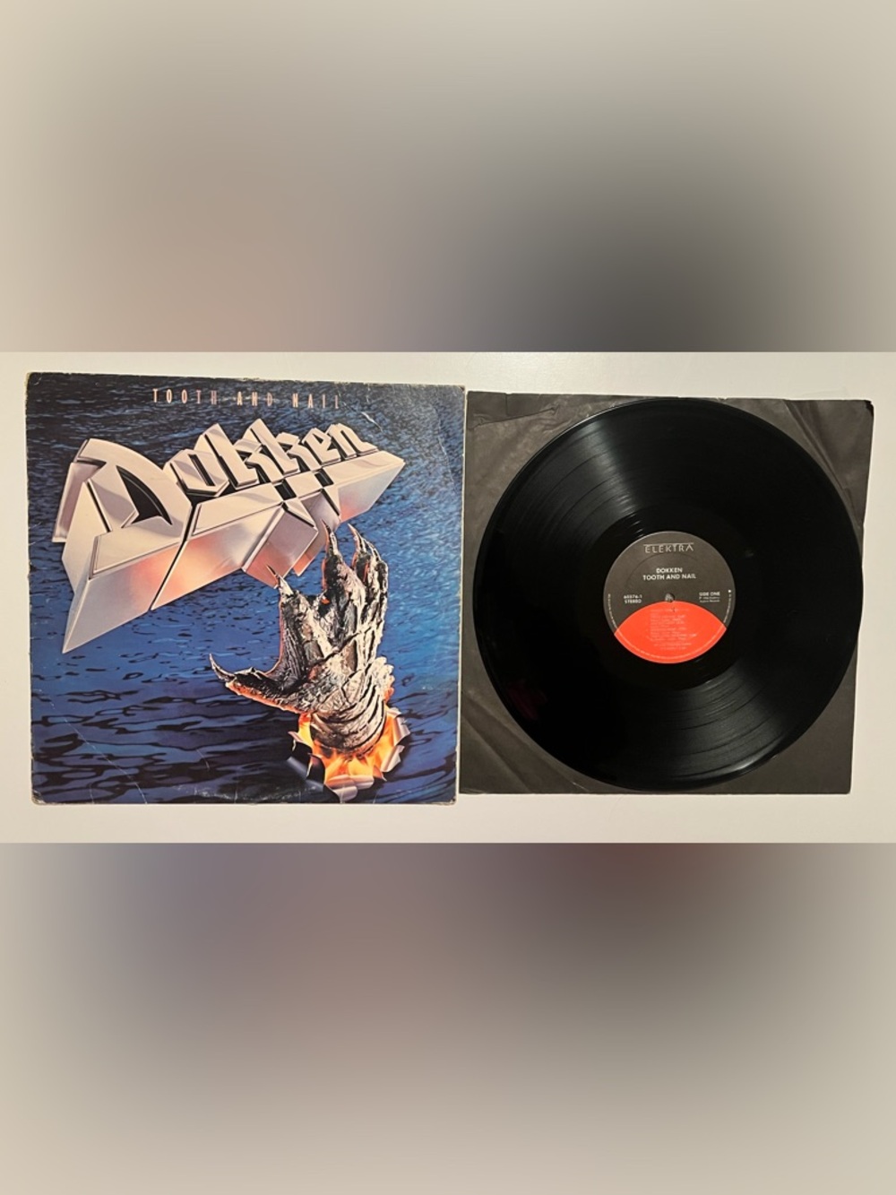 Dokken Tooth and Nail LP 1984 US Elektra 60376-1 STERLING SRC EX/VG+